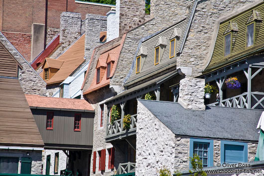 Old houses in Quebec´s lower old town (basse ville)