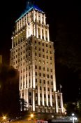 Travel photography:High-rise building in Quebec by night, Canada