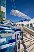 Travel photography:Staircase of the museum of civilisation in Quebec, Canada