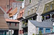 Travel photography:Old houses in Quebec´s lower old town (basse ville), Canada