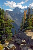 Travel photography:Mountain Scene near Lake Louise, Canada