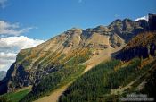 Travel photography:Mountain Ranges near Lake Louise, Canada