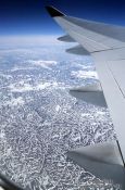 Travel photography:Baffin Island from the air, Canada