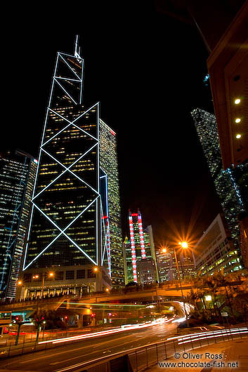 Hong Kong downtown at night 