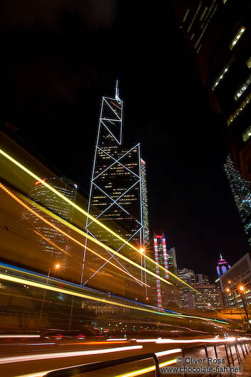 Hong Kong downtown at night 
