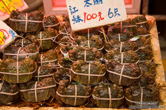 Crabs at the Hong Kong fish market 