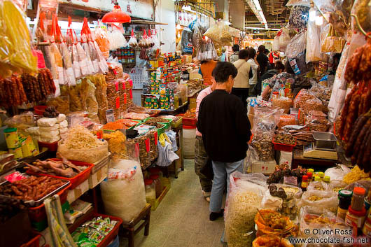 Hong Kong food market 