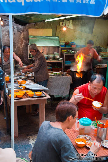 Hong Kong food stall 