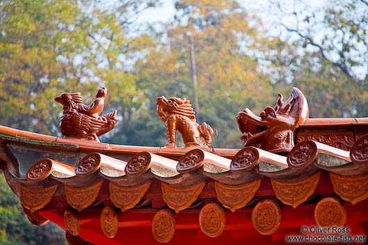 Roof detail at Kunming´s Yuantong temple 