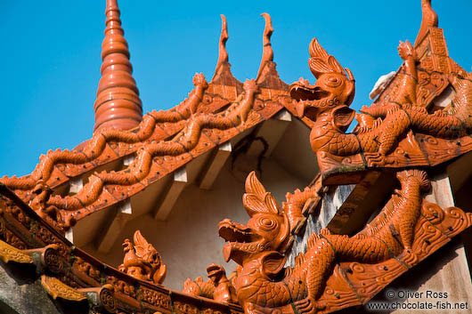 Kunming Yuantong temple rood detail