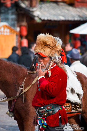 Lijiang horse man 