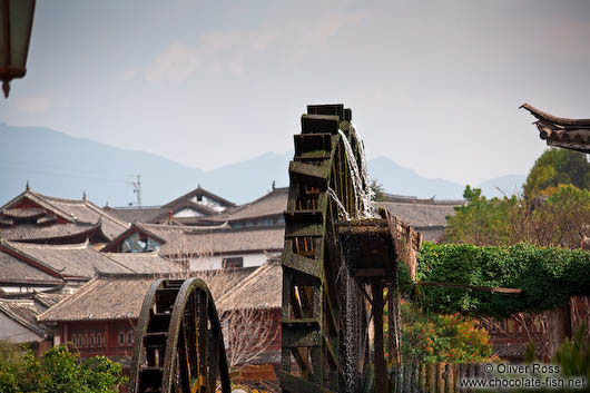 Old mill wheels in Lijiang