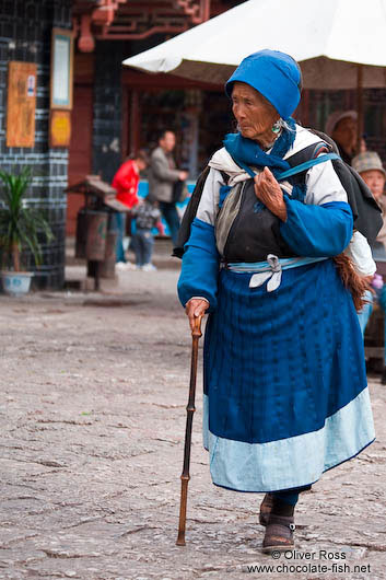 Naxi woman in Lijiang