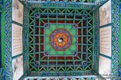 Travel photography:Ceiling of the Longevity Pavillion in Lijiang´s Black Dragon Pool park, China