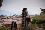 Travel photography:Old mill wheels in Lijiang, China