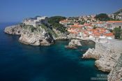 Travel photography:View from Dubrovnik`s city wall, Croatia