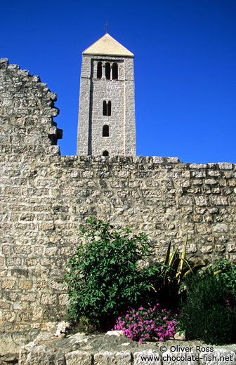 Church tower in Rab