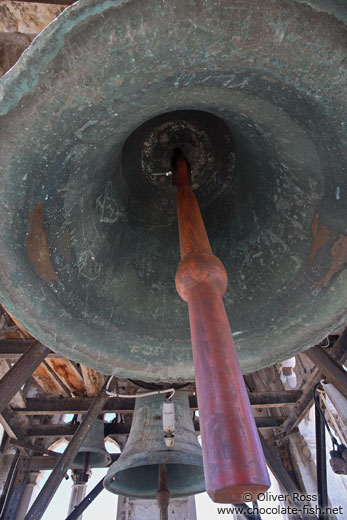 Bells inside the bell tower of the Katedrala Sveti Lovrijenac (Saint Lawrence Cathedral) in Trogir