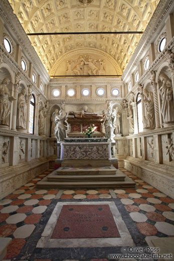 The Kapela de Sveti Ivana (Chapel of Saint John) inside the Katedrala Sveti Lovrijenac (Saint Lawrence Cathedral) in Trogir