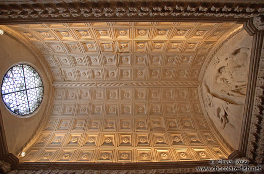 Roof of the Kapela de Sveti Ivana (Chapel of Saint John) inside the Katedrala Sveti Lovrijenac (Saint Lawrence Cathedral) in Trogir