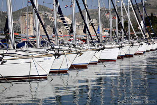 Boats in Trogir harbour