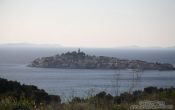 Travel photography:Panoramic view of Primosten, Croatia