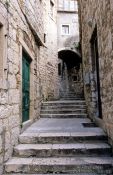 Travel photography:Small alley in Rab`s old town, Croatia