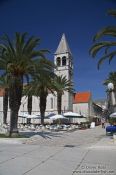 Travel photography:The promenade along the river in Trogir, Croatia