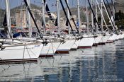 Travel photography:Boats in Trogir harbour, Croatia