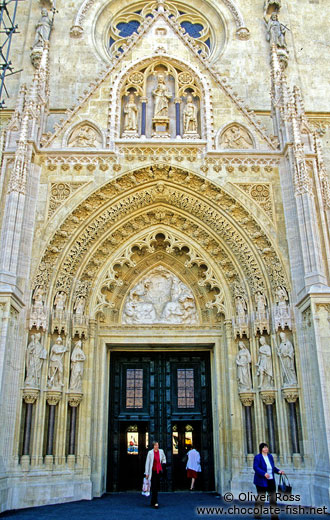 Entrance portal to the Zagreb Cathedral