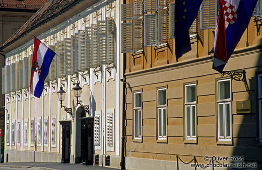 Parliament building along Trg Svetog Marka (Saint Mark`s square)