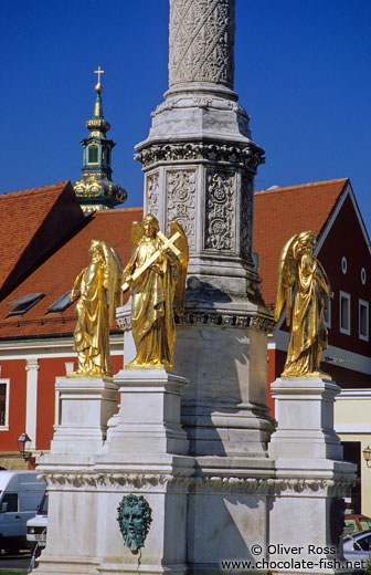 Sculptures near Zagreb Cathedral