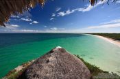 Travel photography:View from the resort at Cayo-las-Bruchas beach, Cuba