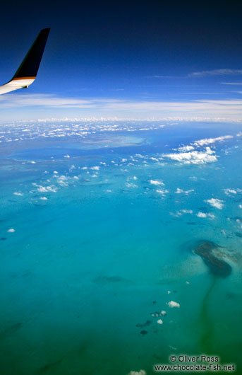 The Archipiéllago de los Canarreos from the air