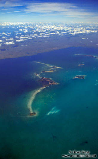 The Archipiéllago de los Canarreos from the air