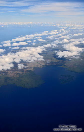 Cubas southern coast on the approach to Havana 