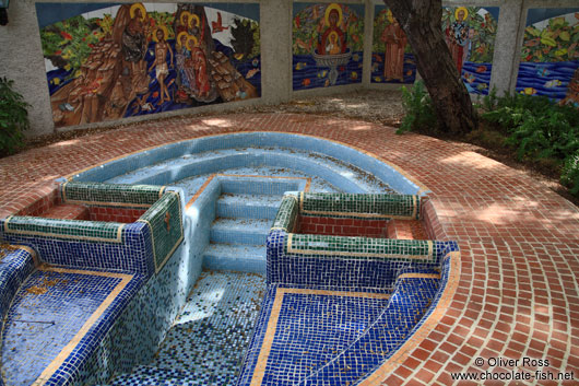 Baptistry at the orthodox monastery in Havana