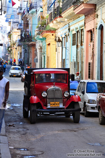 Classic car in Havana street