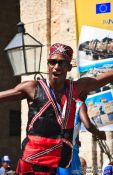 Travel photography:Havana dancer on stilts, Cuba