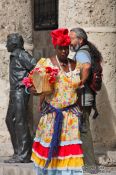 Travel photography:Havana flower lady, Cuba