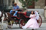 Travel photography:Havana girl celebrating her 14th birthday, Cuba