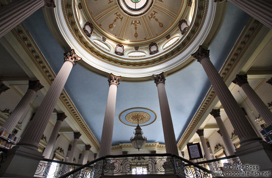 Inside the public library in Sancti-Spiritus