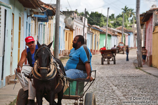 Trinidad street with horse carriage