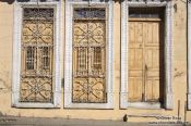 Travel photography:Facade in Sancti-Spiritus, Cuba