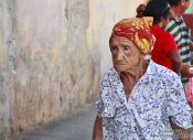Travel photography:Old lady in Trinidad, Cuba