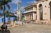 Travel photography:The Plaza Mayor (main square) in Trinidad, Cuba