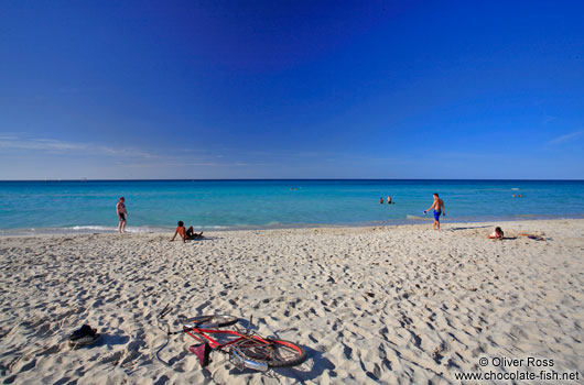 Bike on Varadero beach