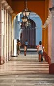 Travel photography:Arcade in Remedios, Cuba