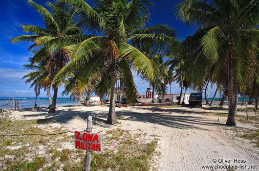 Military post at Cayo-Jutias beach