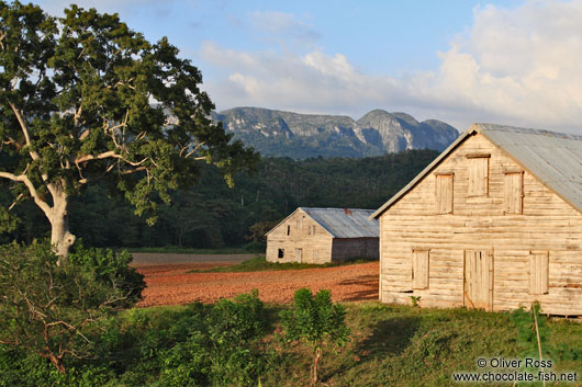 Tobacco huts near Viñales